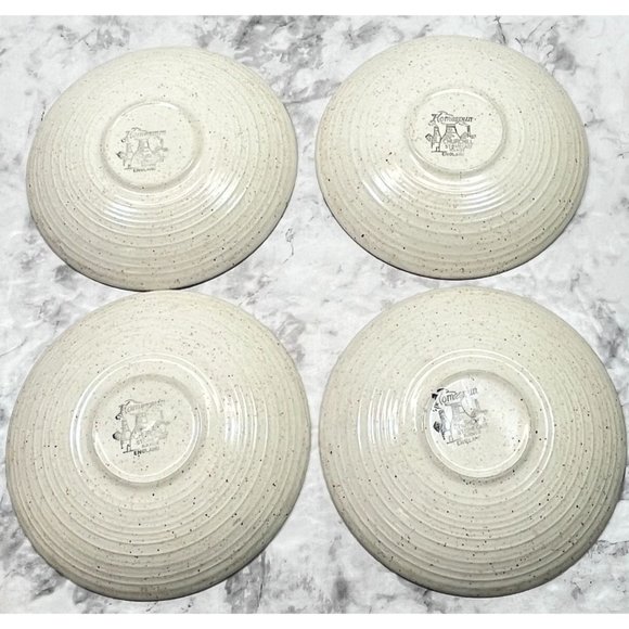 Churchill Homespun Cups and Saucers Set of 4 Speckled Brown Coffee Mugs MCM - Picture 6 of 11